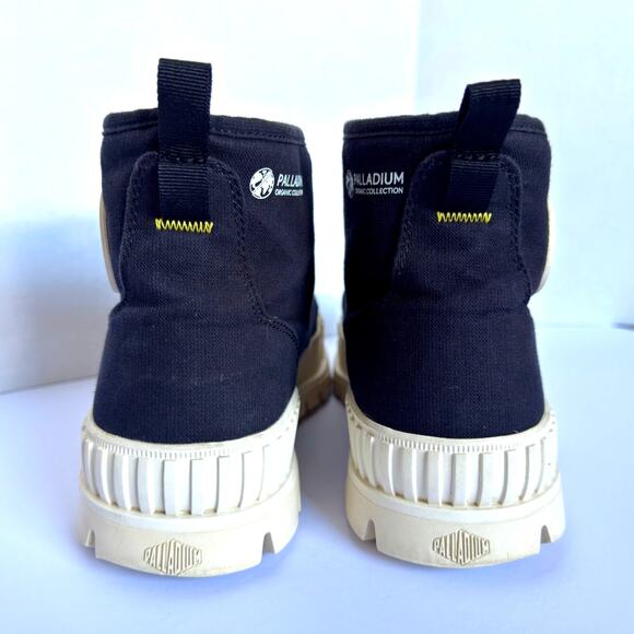 Palladium Pallashock Organic 2 Platform Black High Top Y2K Preppy M 11 W 12.5 - Picture 11 of 12